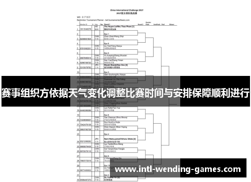 赛事组织方依据天气变化调整比赛时间与安排保障顺利进行
